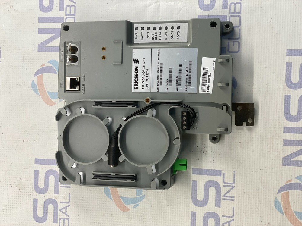 ERICSSON T111G SFU GPON ONT 2 POTS 1 ETH