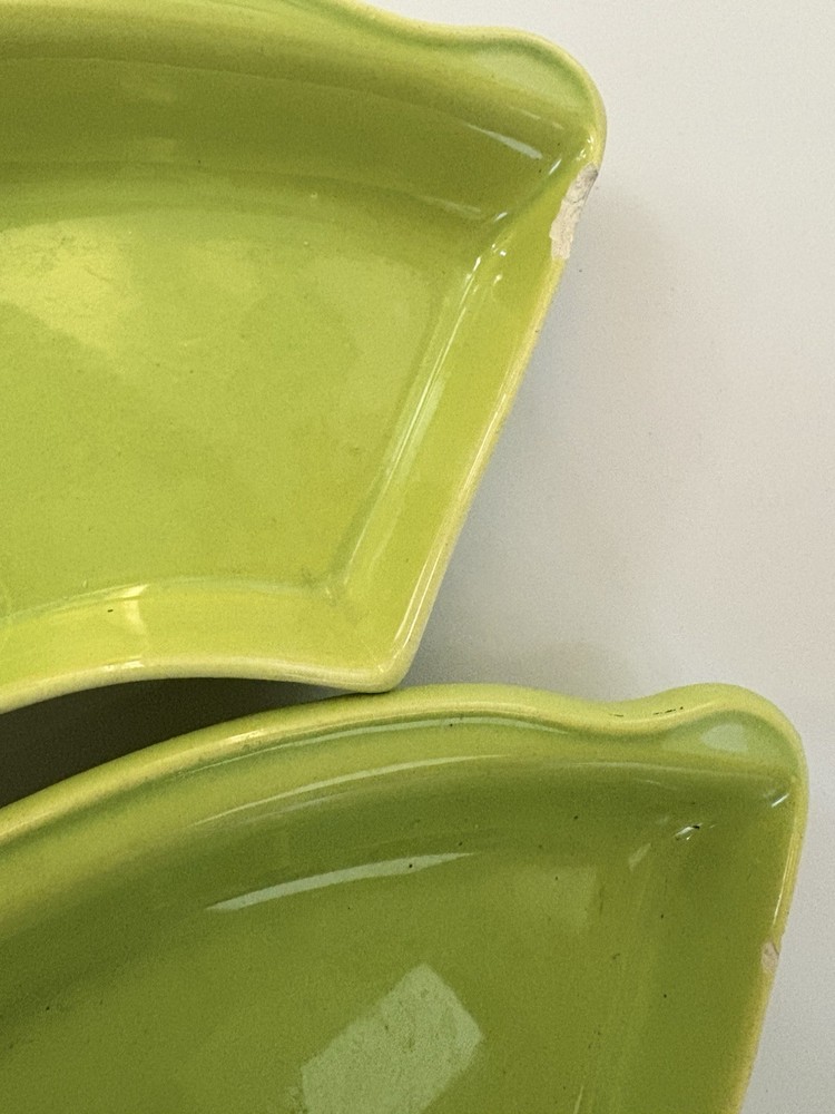 Atomic Vtg 1960s 5-Piece Ceramic Buffet Server MCM Chips & Dip Veggies Apps 20”