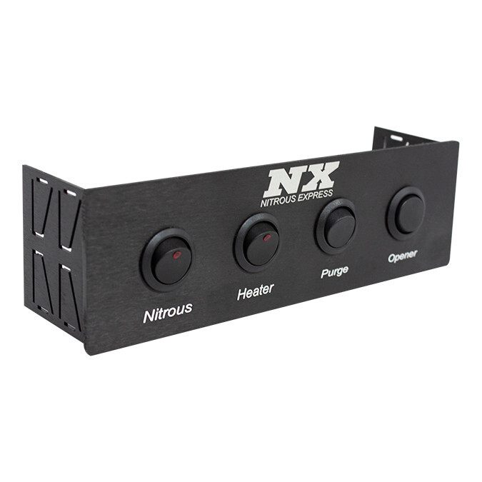 15809 Nitrous Express Custom Switch Panel, Universal (Single) DIN