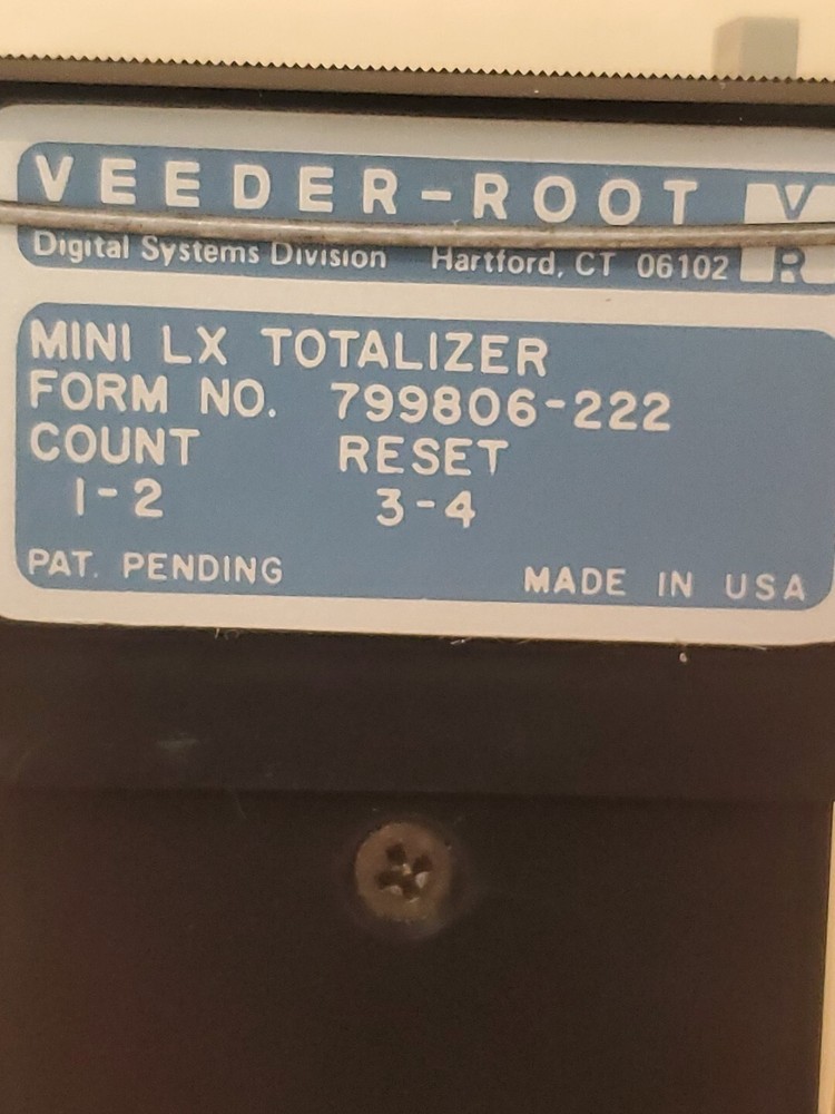 Danaher Controls VEEDER ROOT - 0799806-222 - 6 DIGIT LCD Mini Totalizer - (NEW)