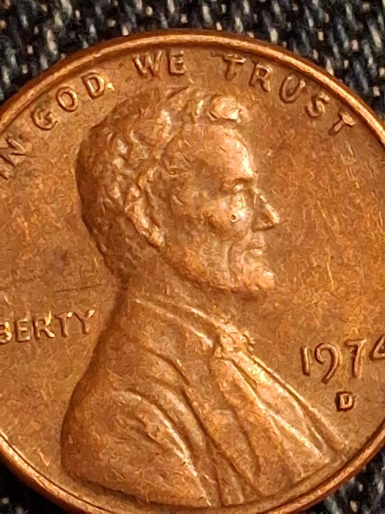 1974 d mint penny