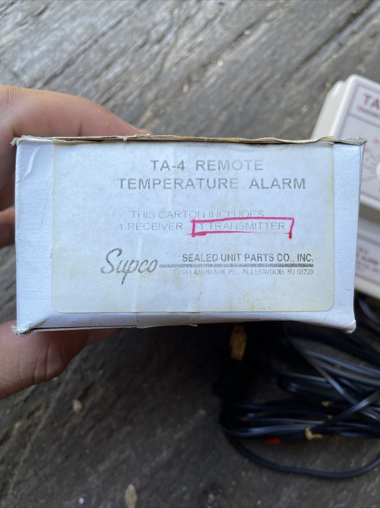NEW OEM Supco TA-4 Remote Temperature Alarm (1) Transmitter