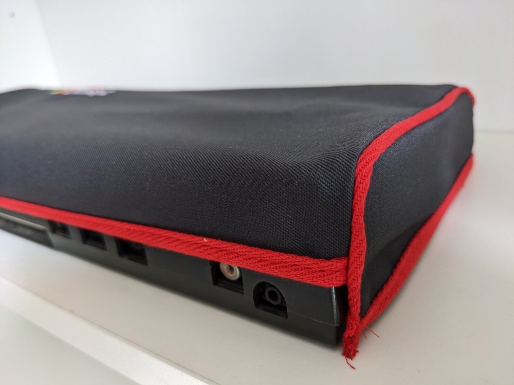 ZX SPECTRUM 128K +3 - dust cover- graphite grey- embroidered
