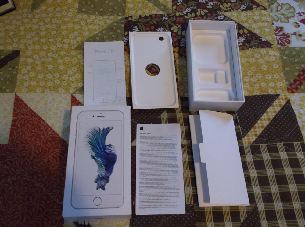 2 Boxes Apple Iphone 6s Rose Gold & Silver 64GB Empty Boxes Only