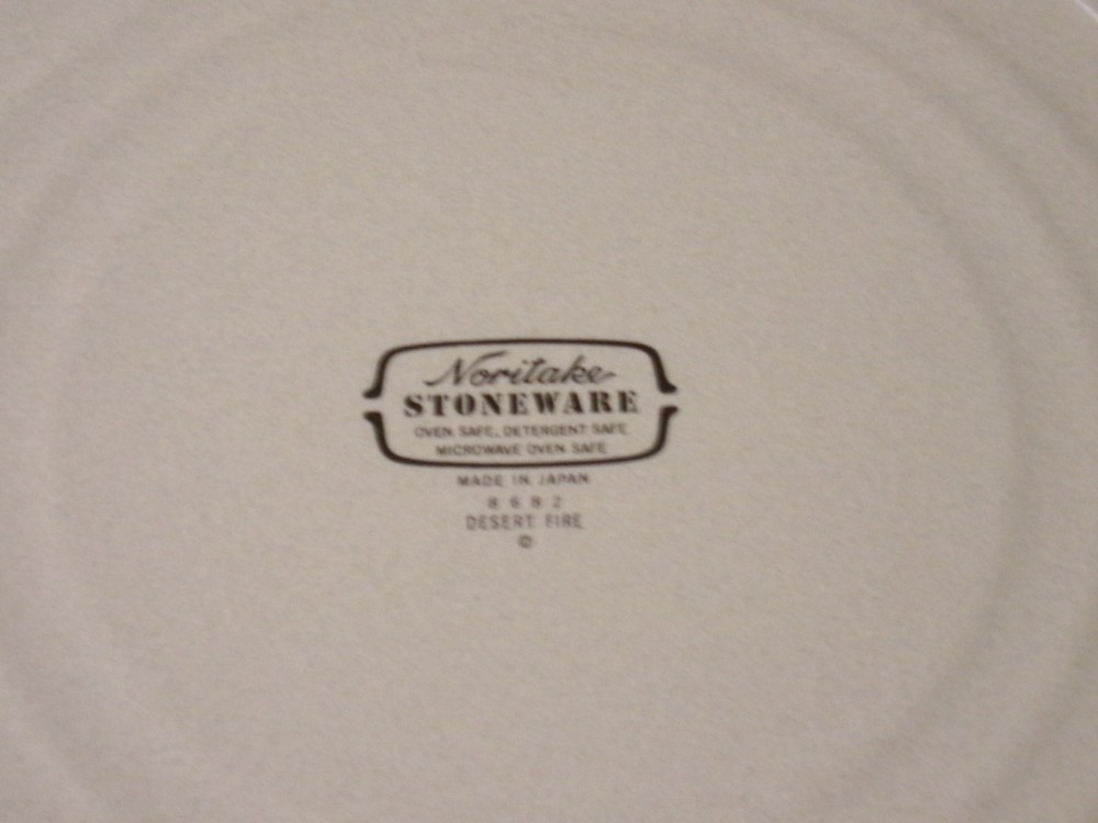NORITAKE DESERT FIRE LOT OF 2 DINNER PLATES