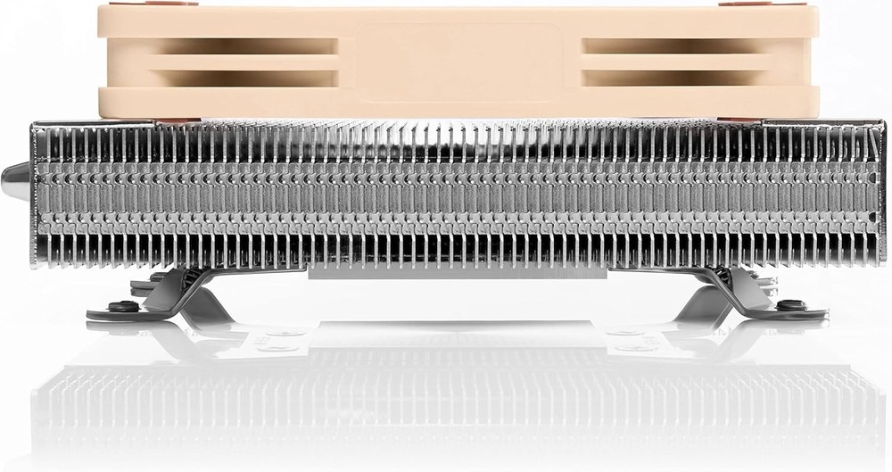 Low-Profile CPU Cooler for AMD AM4 Brown