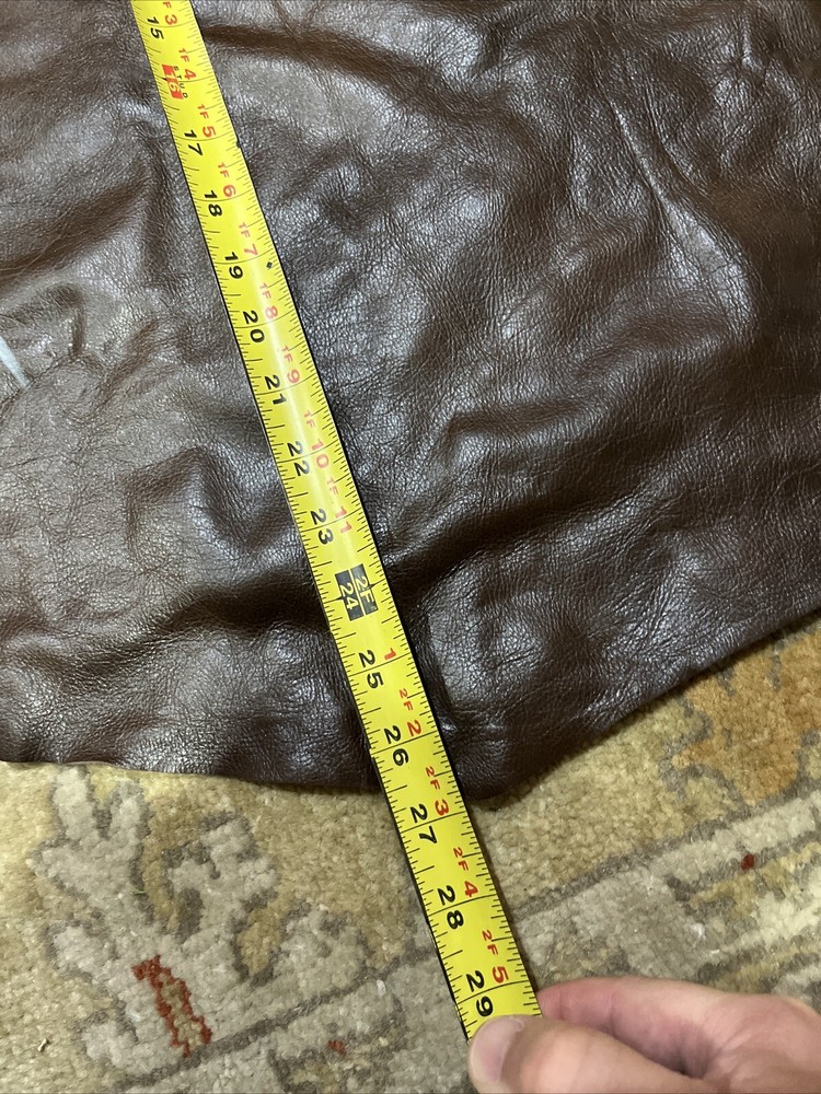 Leather Hide Upholstery Chocolate Brown Large Piece