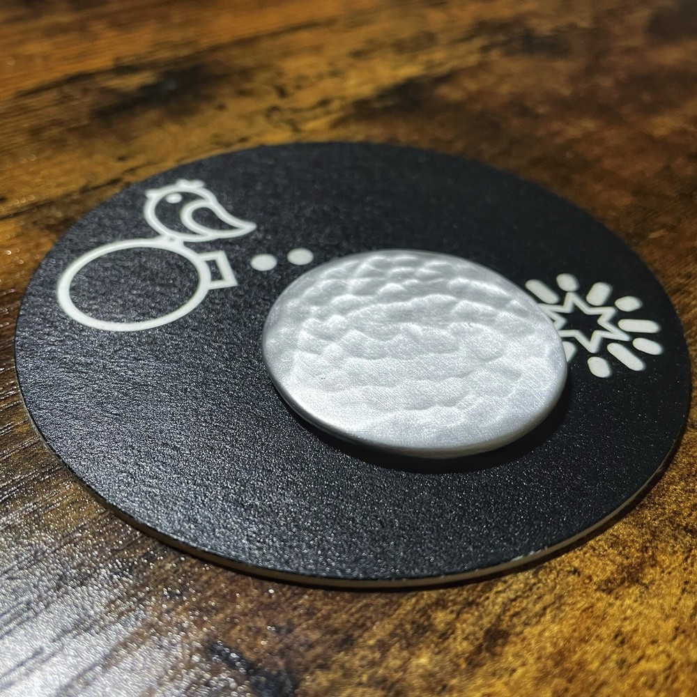 BLANK  1.5” Hand Made Custom Aluminum Golf Ball Marker!