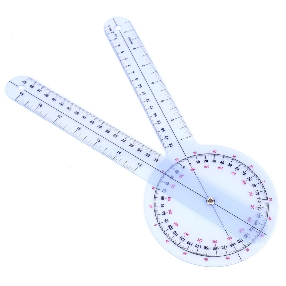 5Pcs 6/8/10inch Protractor Angle Ruler Spinal Goniometer