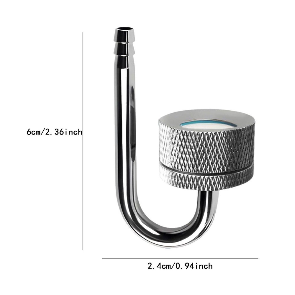 2x Aquarium CO2 Diffuser with Suction Cups Multifunctional Professional Carbon