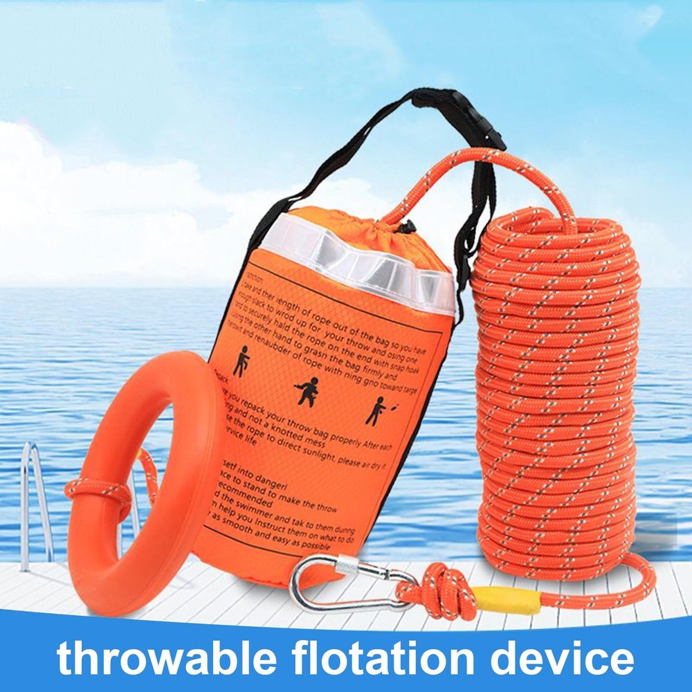 Boat Throwable Flotation Device High Buoyancy Boat Throw Cushion With Straps
