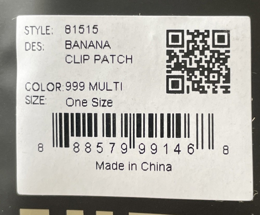 *BRAND NEW* 5.11 BANANA 🍌 CLIP PATCH HOOK BACKING