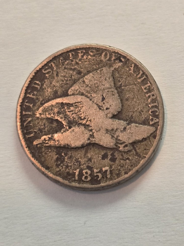 1857 Flying Eagle Cent One 1c Penny US Mint