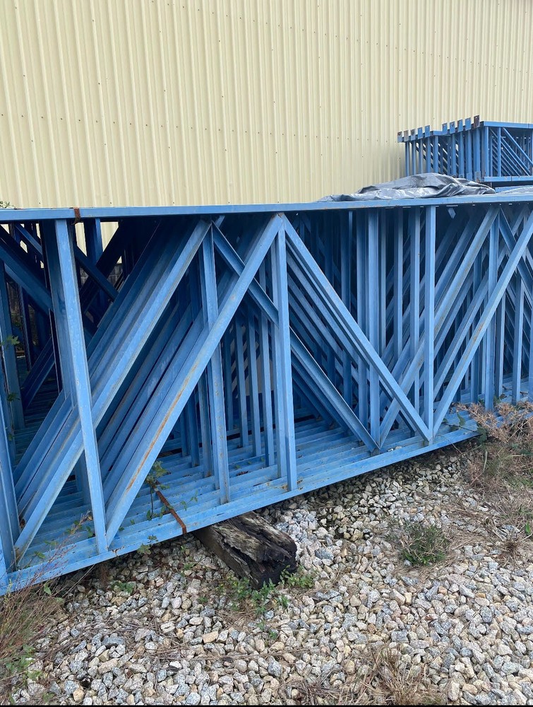 Used 60"x22' Structural Uprights Pallet Racking Warehouse Rack