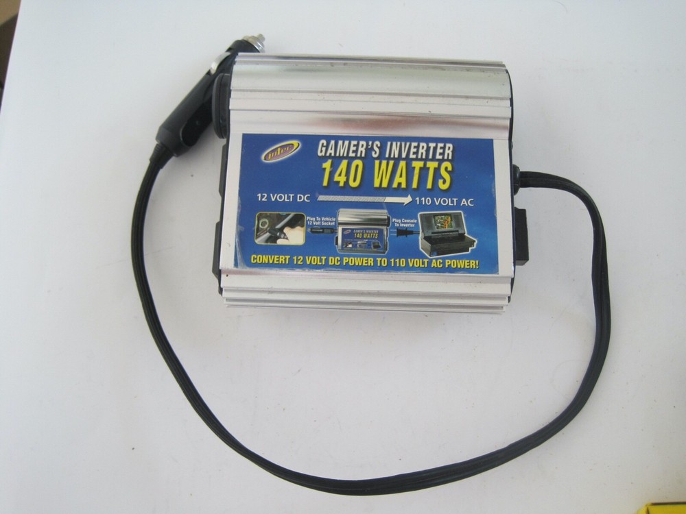 INTEL GAMERS Inverter 140 Watts Untested Lighter Adapter Retro