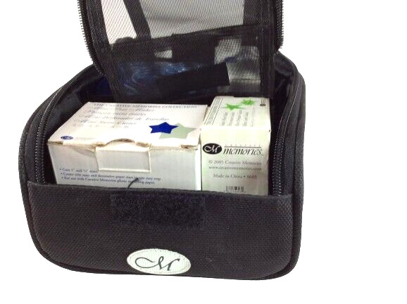 Creative Memories set of tools in case includes blades, cutting tools, templates