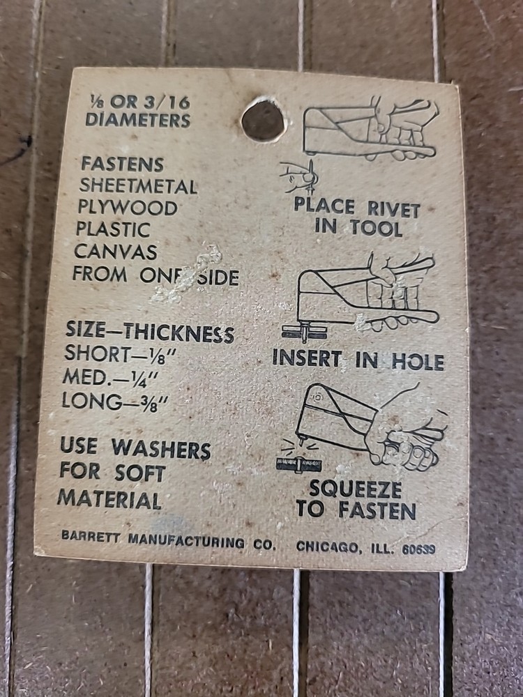 Barret Fastners Aluminium Blind Rivet 1/8S- 25 Pack