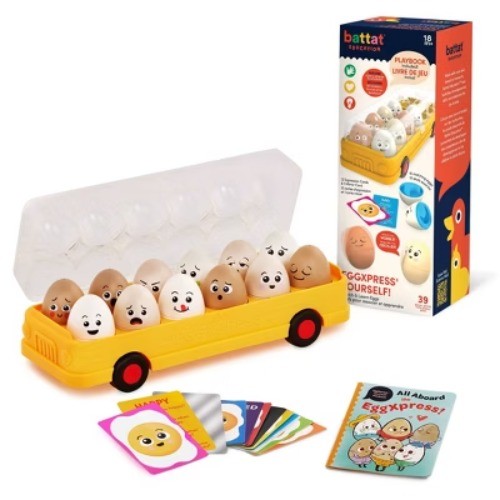 Battat Education EggXpress Yourself! Match & Learn Eggs: Shapes &