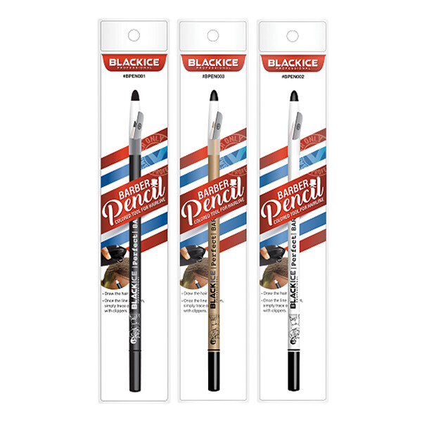 Black Ice Barber Pencil Colored Tool for Hairline
