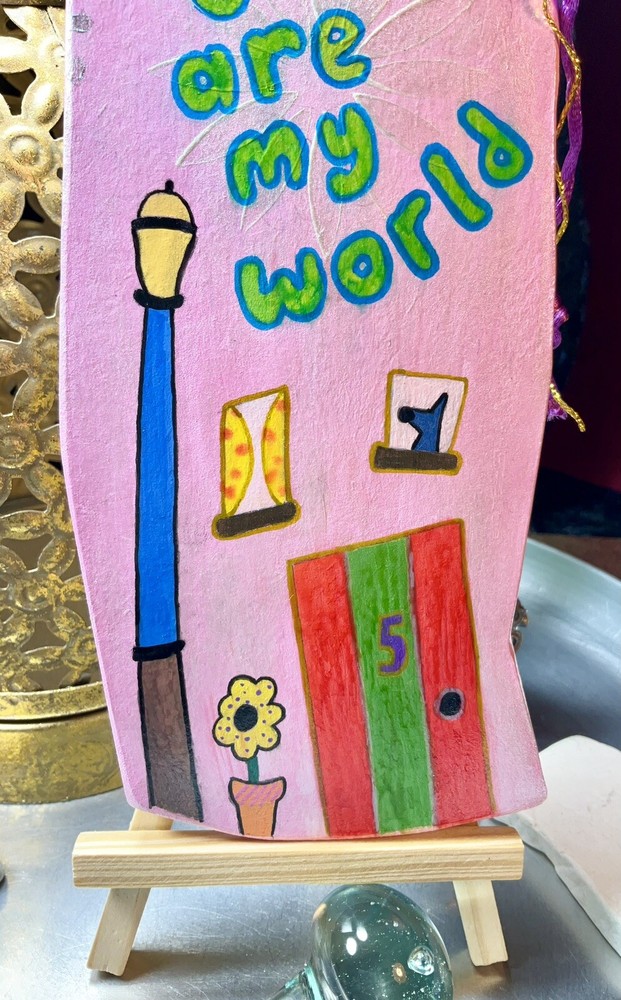 Wooden Hand Painted Keepsake Message Board, With Easel , Special Gift