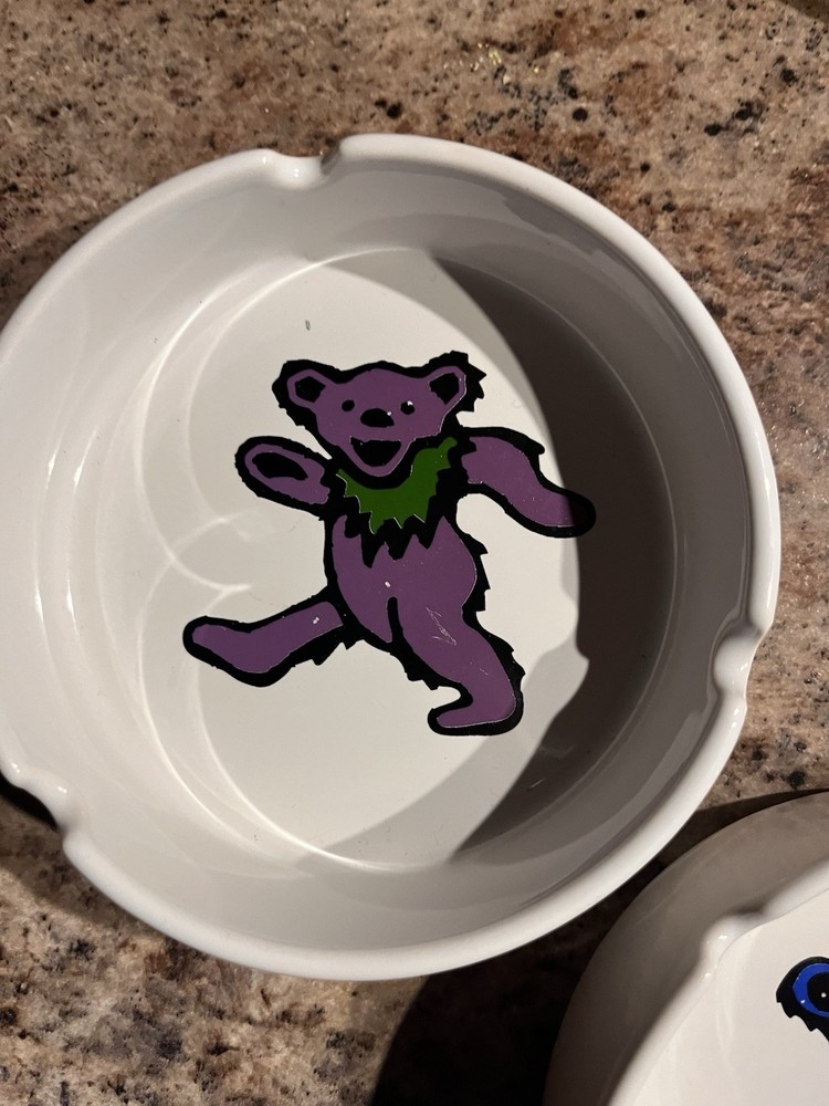 Greatful Dead Ash Tray Pair - Dancing Bears