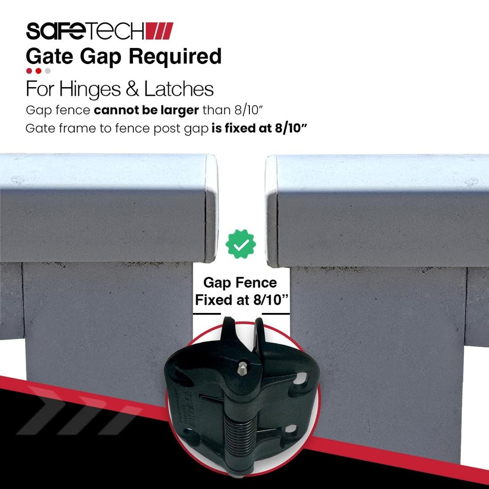 Self Closing Gate Hinges | Self-Aligning Spring Hinges | Fixed Tension | Pool...