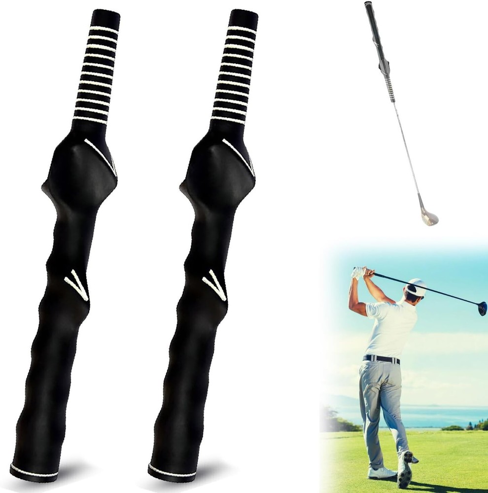 2 PCS Durable Right Hand Golf Swing Training Grip Aid Standard Teaching Trainer