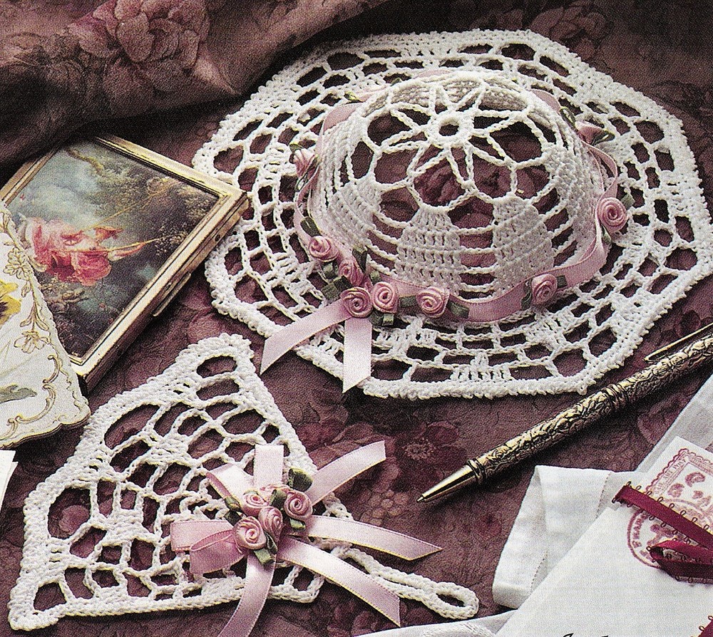 DELICATE Spring Hat & Fan/Decor/Crochet Pattern INSTRUCTIONS ONLY
