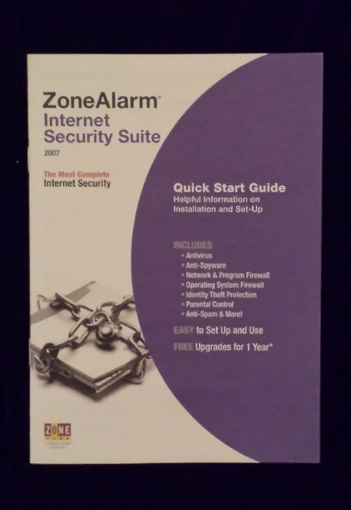 Internet Security Suite 2007 Antivirus & More Windows 2000 Pro/XP ZONE ALARM