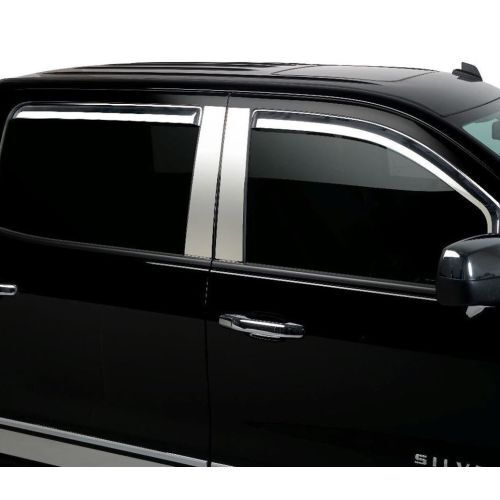 Putco 480010 Element Chrome In-Channel Front Window Visor For Escalade NEW