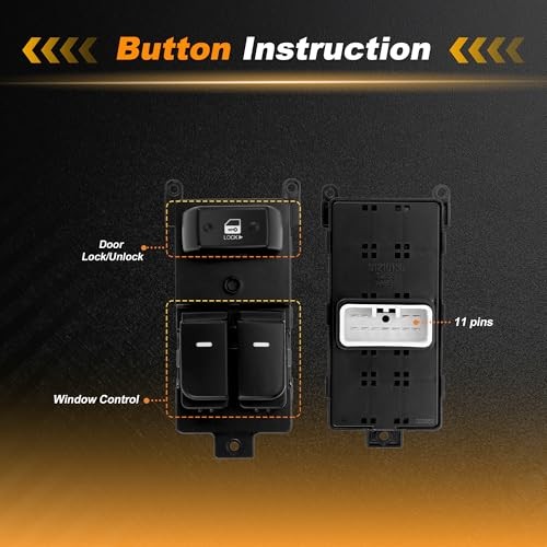 Car Power Window Switch Front Left Driver Side Window Control Switch for Kia