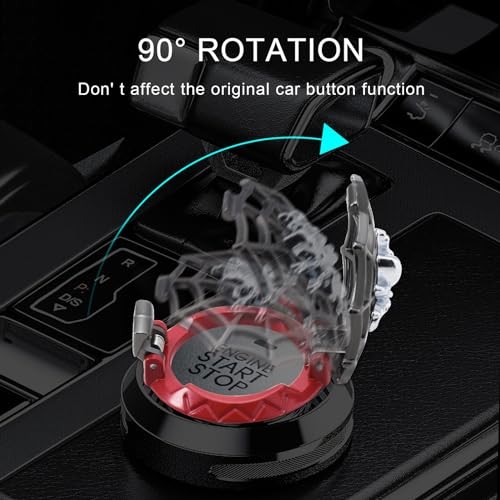 Push Start Button Cover, Car Engine Start Stop Button Cover Protector, Cool