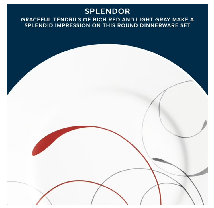 Corelle Splendor 12-Piece Glass Dinnerware Set (Service for 4)