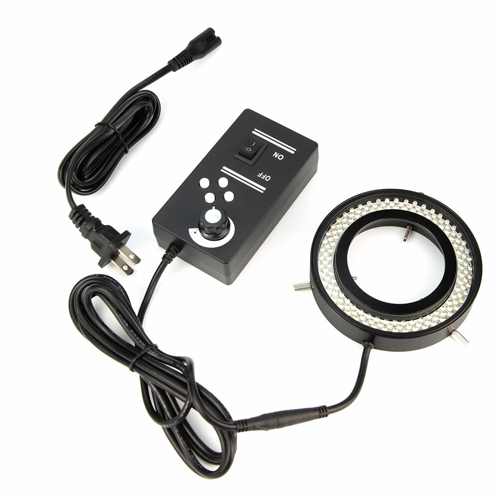 144 LED Ring Light Four Zones Adjustable Stereo Microscope Source Illuminator