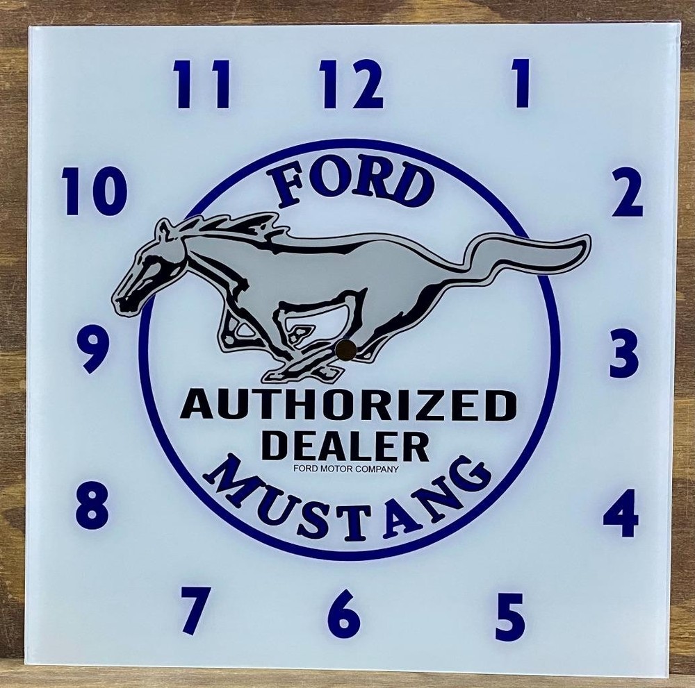 15" Ford Mustang Replacement Clock Face for Pam Clock FREE SHIP