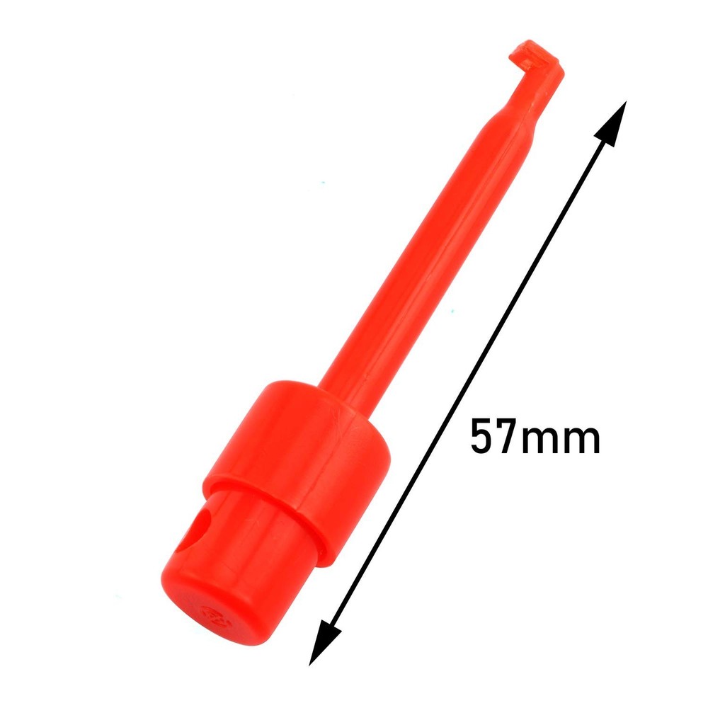 12-Pack 58mm Multi-Colored Test Hook Clips for Electrical Testing Probe Grabb...