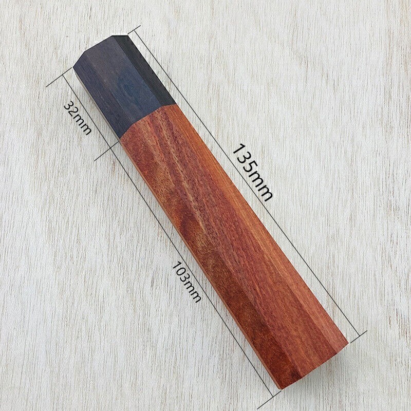 Japanese Style Kitchen Knife Octagonal Handle Chef's Cutter Grip DIY Replacement