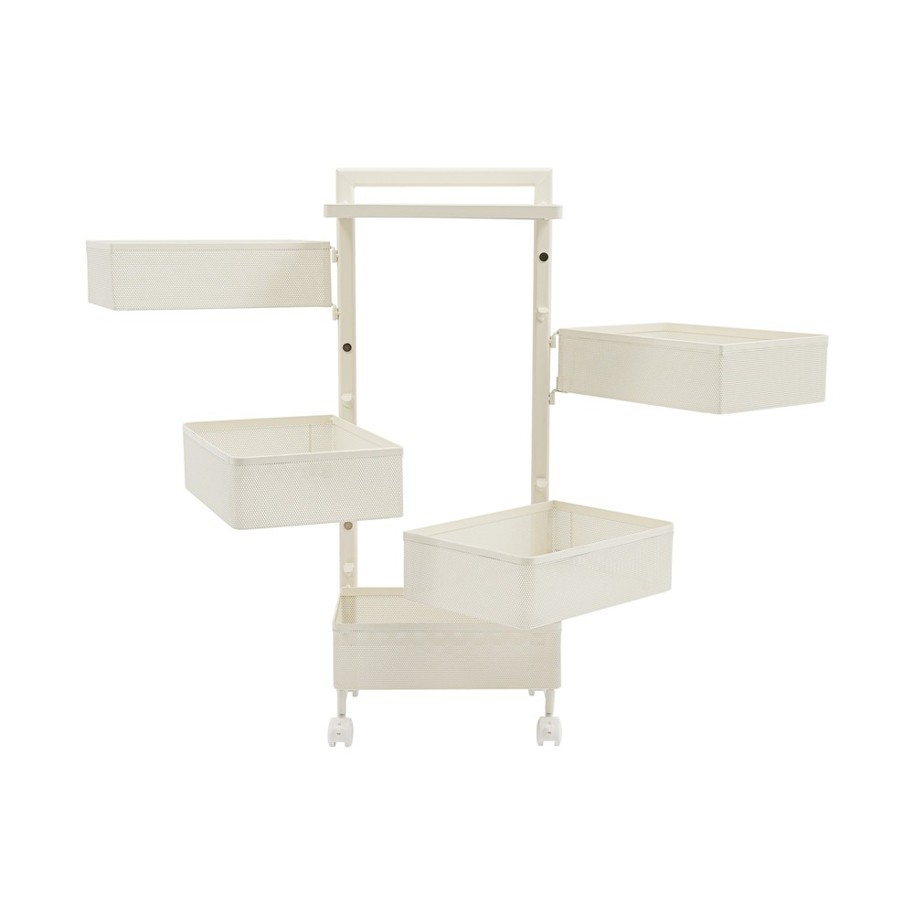 Rotating Storage Rack, Kitchen Organizer With Rotating Basket