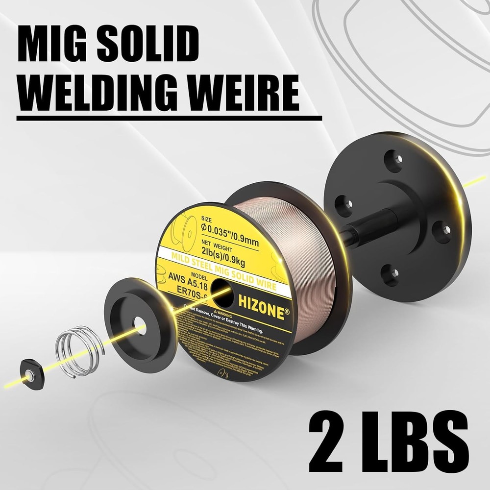 HIZONE MIG Solid Welding Wire ER70S 6 035 2LB New