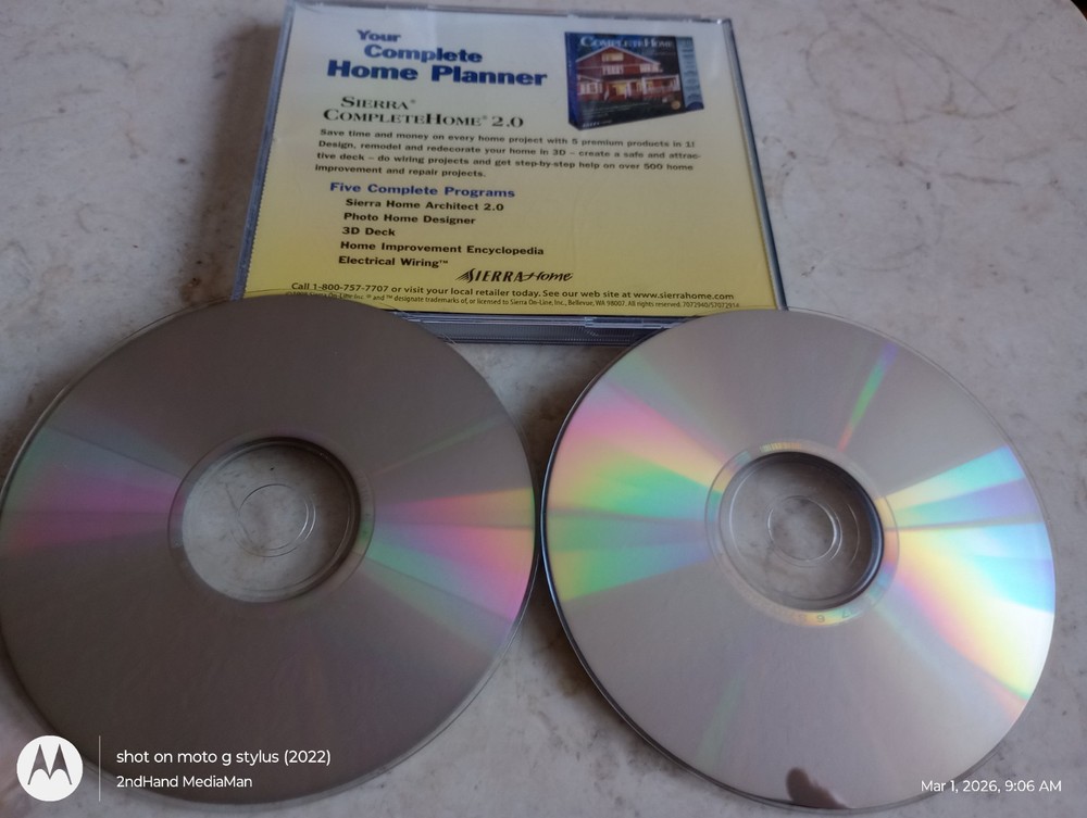 SIERRA COMPLETE LAND DESIGNER VERSION 5.0, 2 DISC CD PC SOFTWARE