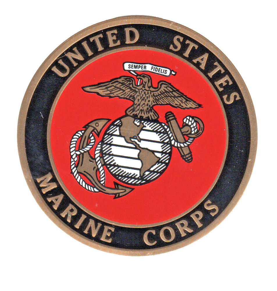 USMC/Litho - Metal Discs BC Patch B3381