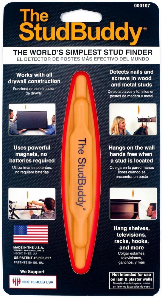 The StudBuddy Magnetic Stud Finder - Made in the - Easy to Use Stud Finder ...