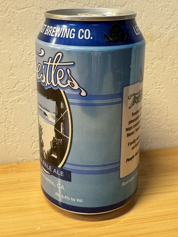 Trestles IPA - Empty Beer Can - Bottom Opened - Left Coast Brewing