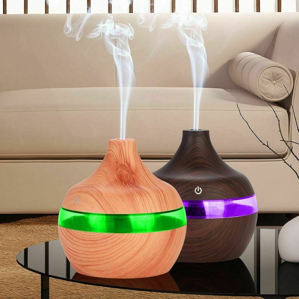 Intelligent LED Humidifier Essential Oil Diffuser Aroma Purifier 300ML