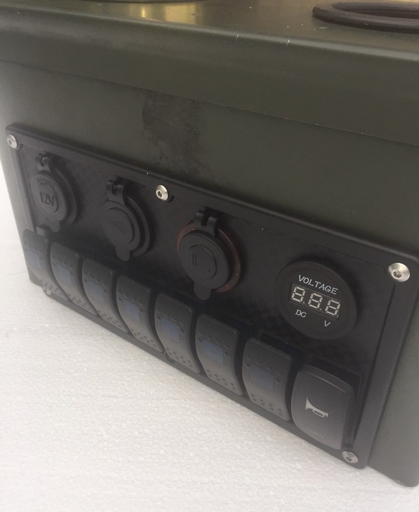 MILITARY HUMVEE CUP HOLDER / CENTER CONSOLE (B) SIDE CONTROL PANEL M998 AMMO CAN