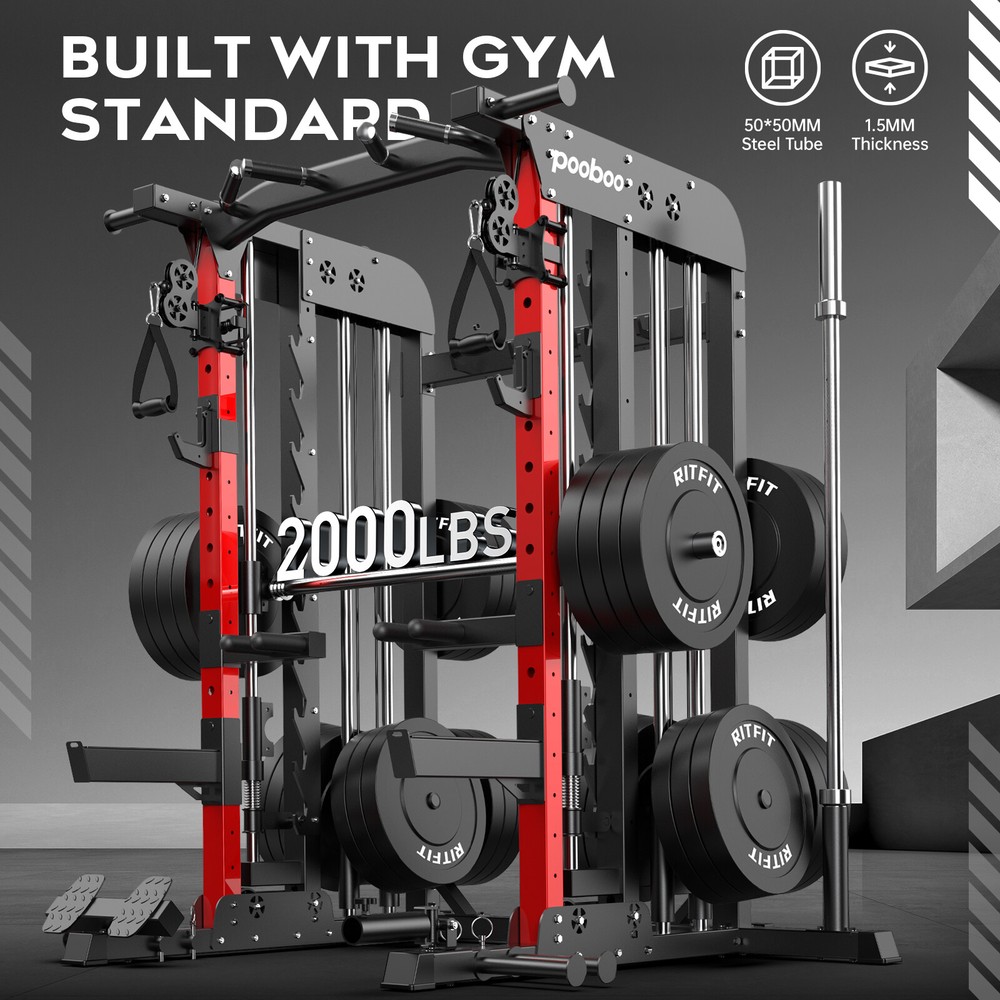 Multifunctional Home Gym System Workout Station Strength Training Weight Stacks