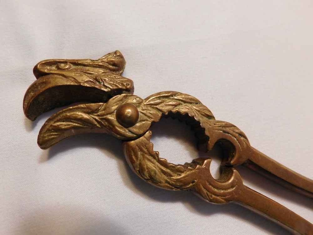 ANTIQUE EAGLE SOLID BRASS NUTCRACKER