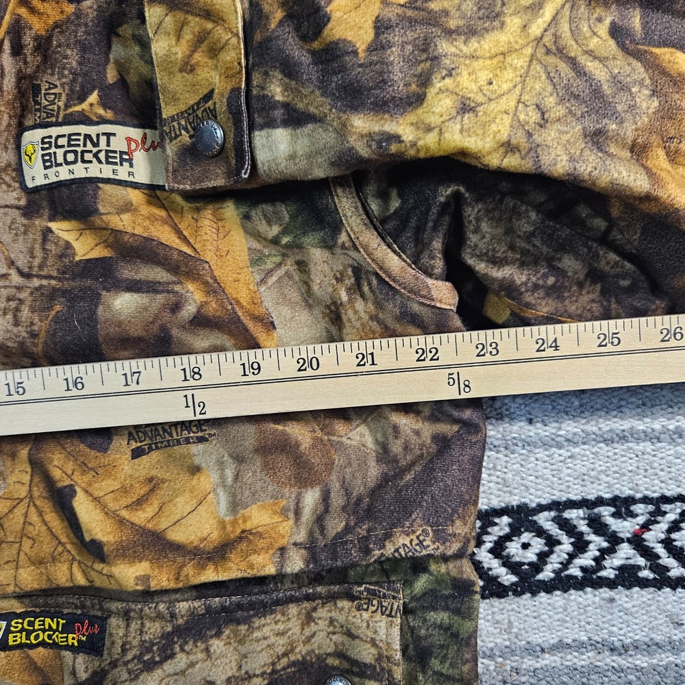 Frontier Hunting Jacket Mens Size M Scent Blocker Plus Camo Advantage Timber