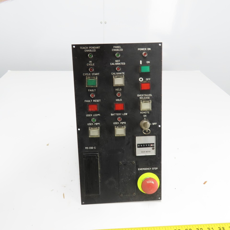 Fanuc A05B-2051-C125 Operator Interface Control Panel W/E-Stop Hour Meter