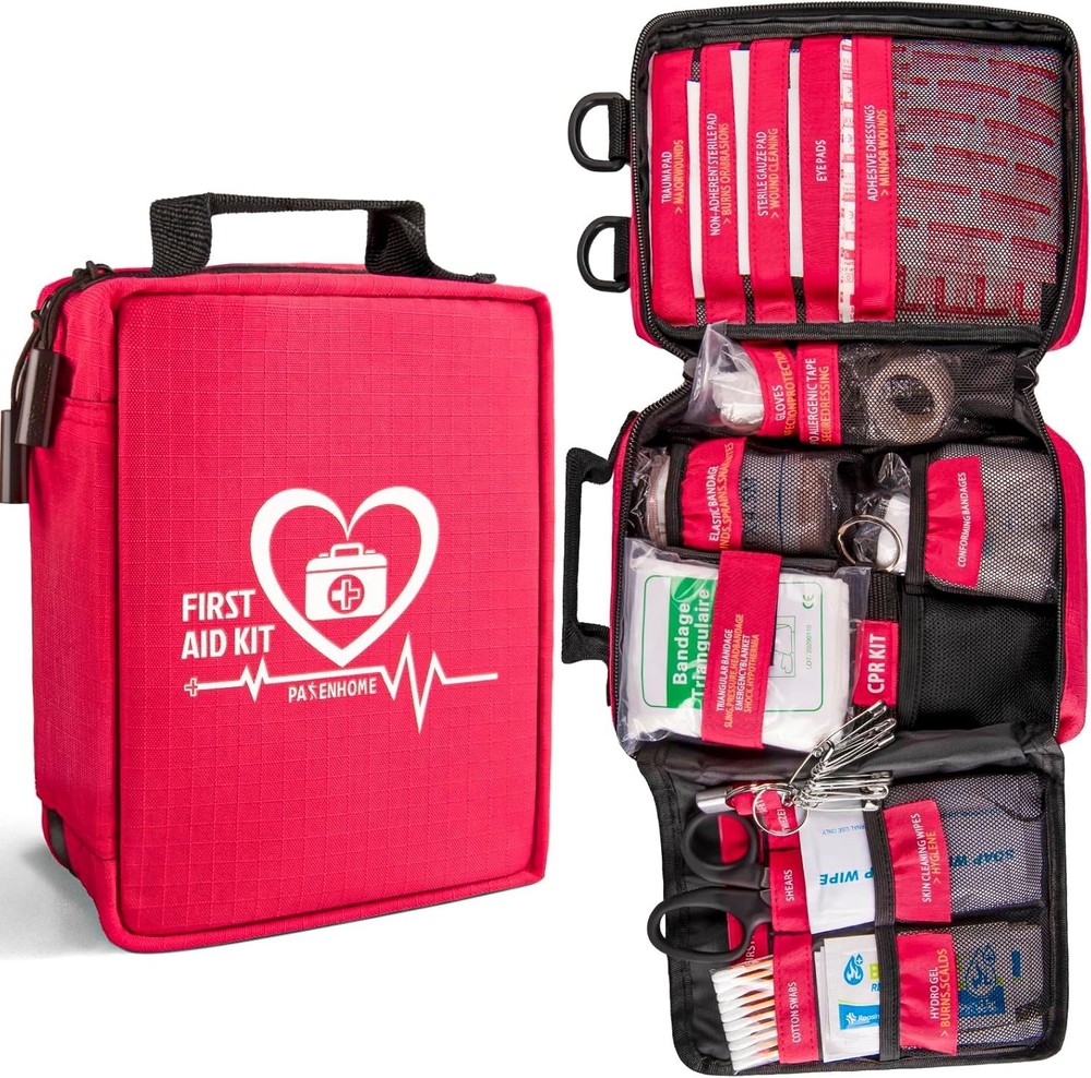 First Aid Kit, Trauma First Aid Kits with Labelled Compartments Molle System,...